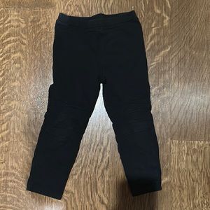 Black toddler leggings